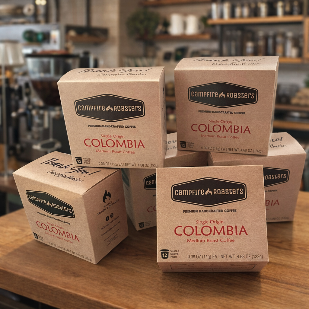 Colombia Pitalito Excelso Washed Process - Full City Roast 6-Pack Wholesale Case | 12 Count Boxes