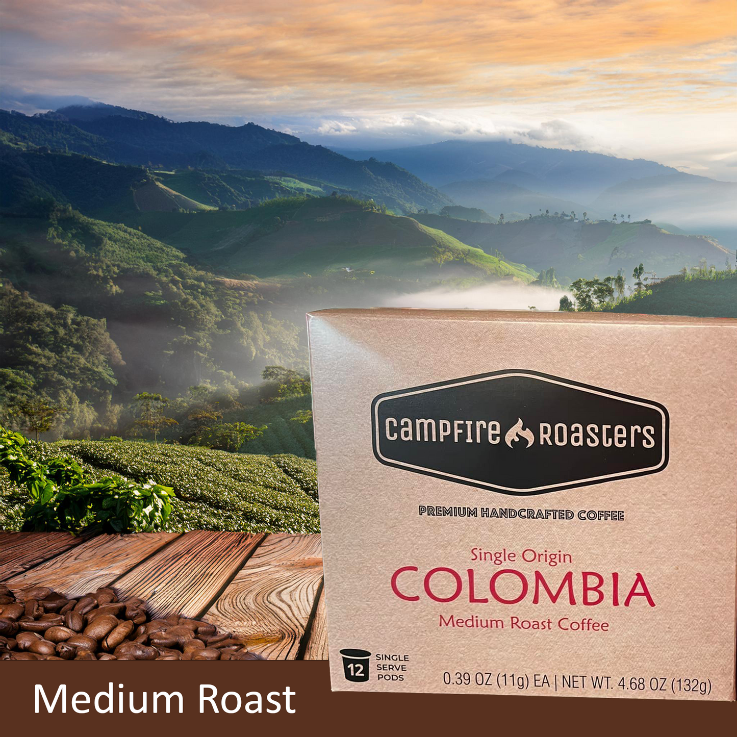 Colombia Specialty Coffee Single Serve Pods 12 count box